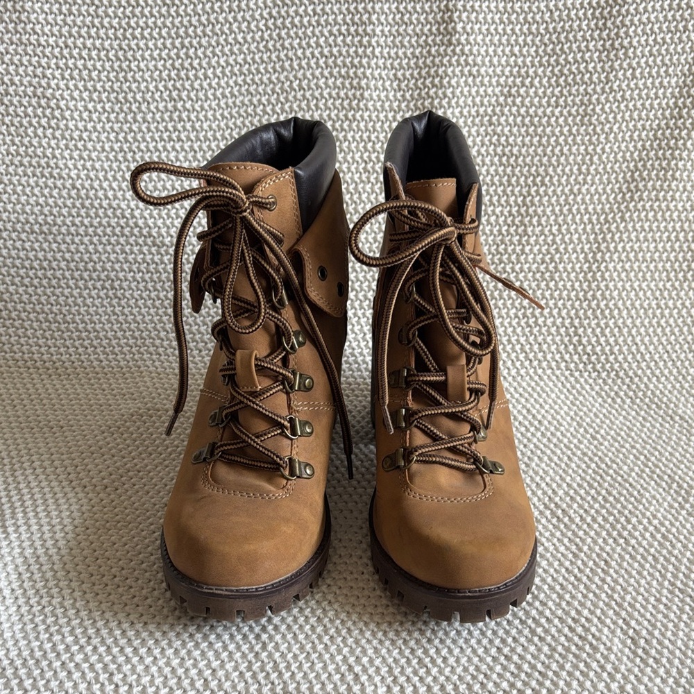 UNIONBAY Brown Lace-Up Boots for Women - Picture 7 of 8